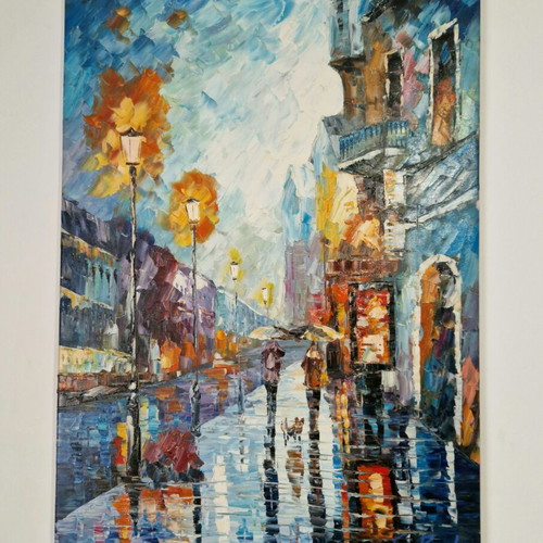 S Paul painting with Afremov technique like new
