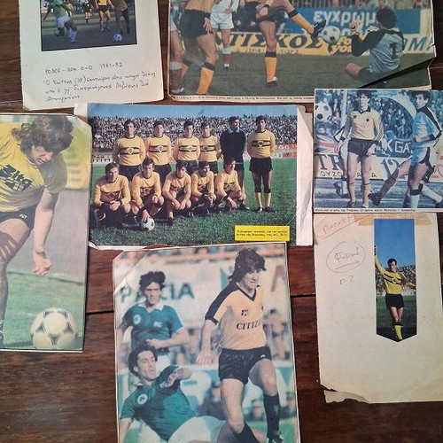 AEK clippings used, about 140, 1980s