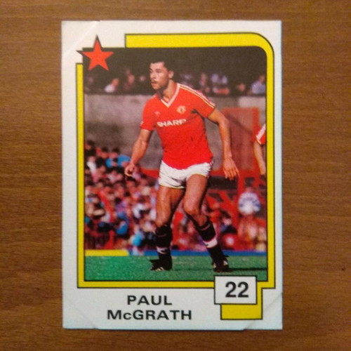 Κάρτα Paul McGrath No22 Panini Soccer Superstars 1988 μεταχειρισμένη