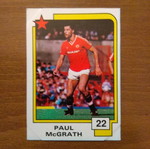 Κάρτα Paul McGrath No22 Panini Soccer Superstars 1988 μεταχειρισμένη