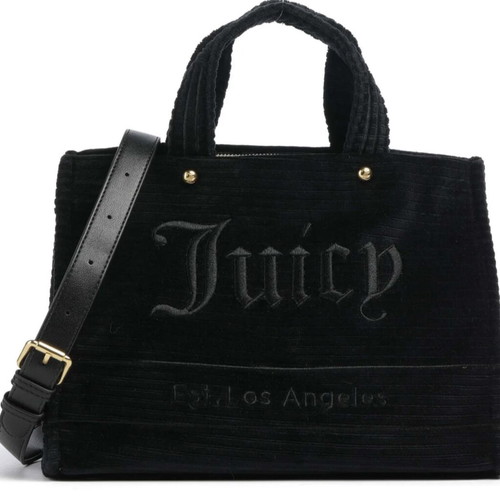 Juicy Couture velvet fabric handbag new, black