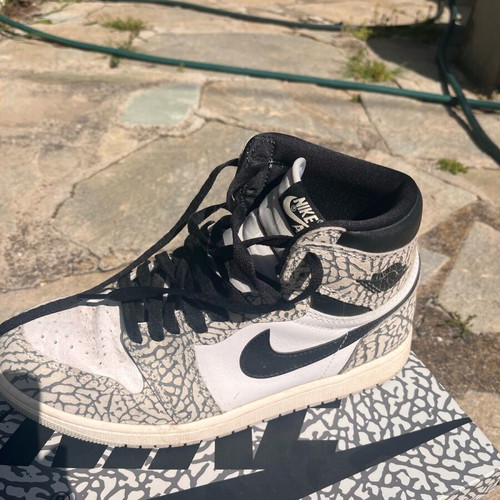 Jordan Air 1 Retro High OG White Cement used, size 41