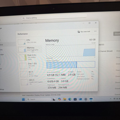 Lenovo ThinkPad T480 laptop with Intel Core i5, 8GB RAM, 128GB SSD