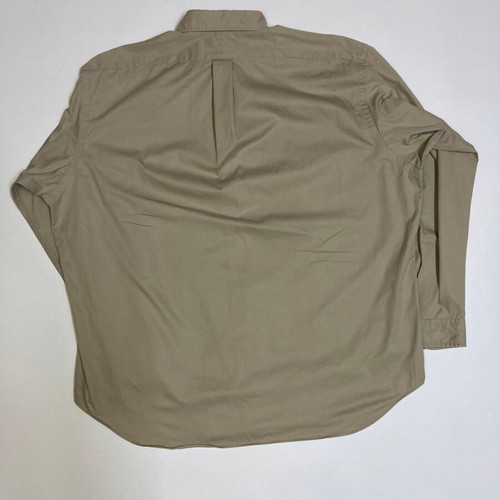 Ralph Lauren Oxford Long Shirt XXL, brown with dark blue pony