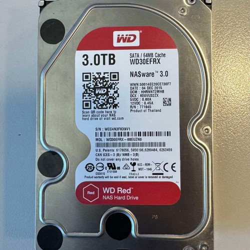 WD Red 3TB NAS hard drive