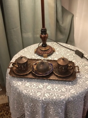 Coffee set Ottoman style copper like new