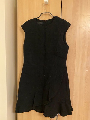 Tweed dress Mango like new, black, size M
