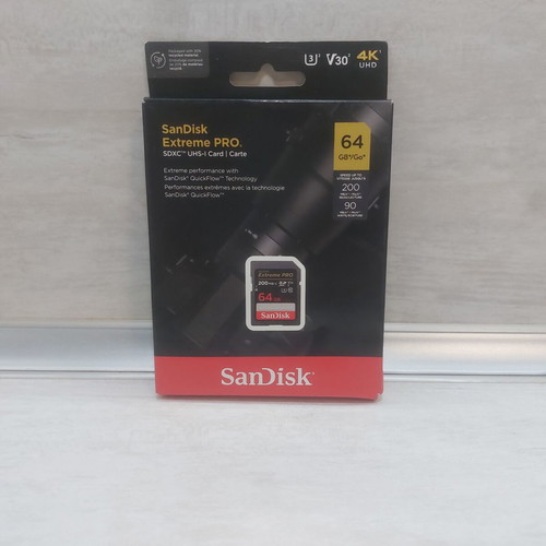 SanDisk Extreme PRO 64GB SDXC UHS-I memory card