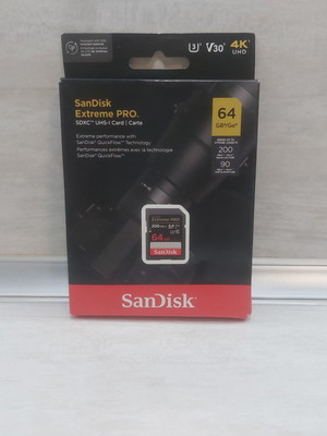 SanDisk Extreme PRO 64GB SDXC UHS-I memory card