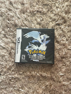 Pokemon Black Nintendo DS cartridge like new with custom case