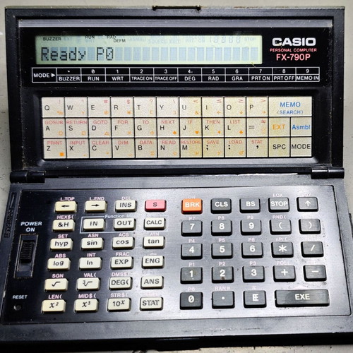 Casio FX-790P personal computer used, vintage 1985
