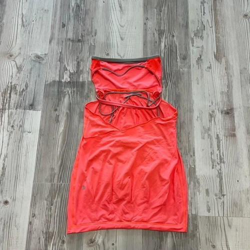 Lululemon Womens Strapless Short Pullover Mini Dress Size 6 used, pink