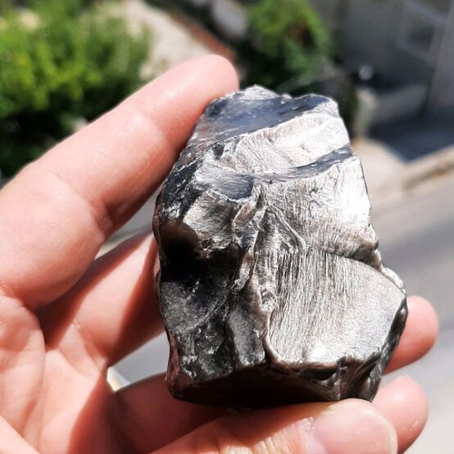 Obsidian natural volcanic rock from Armenia, new