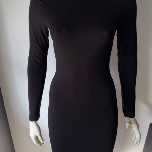 Celestino midi dress black with turtleneck like new
