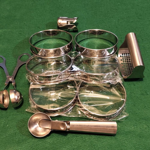Stainless Steel Kitchen and Pastry Tool Set, 10 Pieces