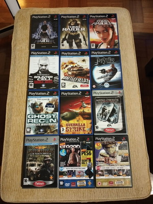 PlayStation 2 game pack 10 games plus 2 demo discs like new