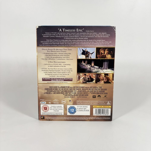 Titanic Blu-ray like new with English subtitles and slipcase