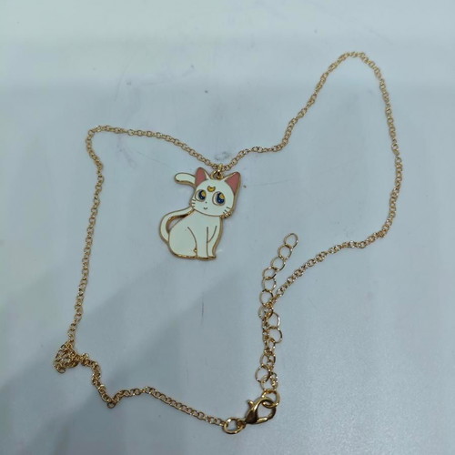 Artemis Sailor Moon vintage necklace like new with enamel