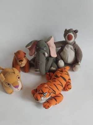 Plush toys used, set of five
