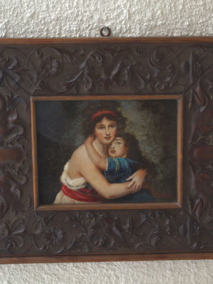 Πίνακας μεταχειρισμένος από τέλη 19ου αιώνα με ξύλινη κορνίζα