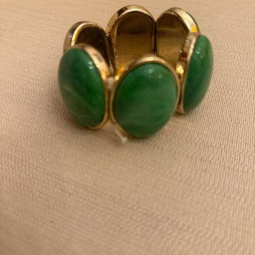 Bracelet green & gold like new, lightly worn