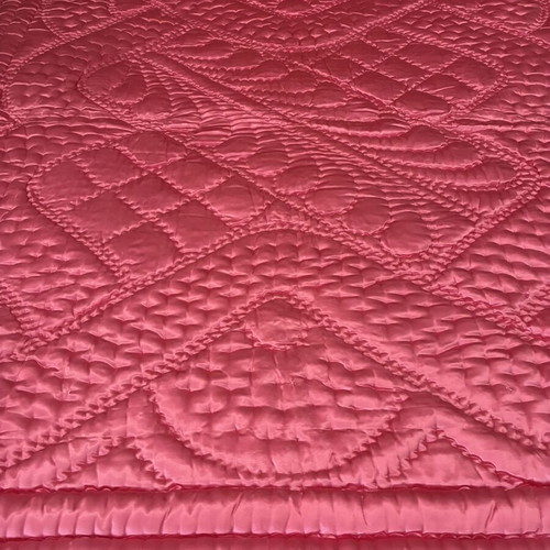 Traditional Handmade Satin Quilt Giorgan new, cotton filling