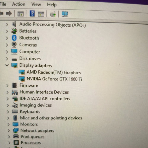 Asus TUF Gaming A17 laptop used with GTX1660Ti, Ryzen, 16GB RAM, 1TB SSD