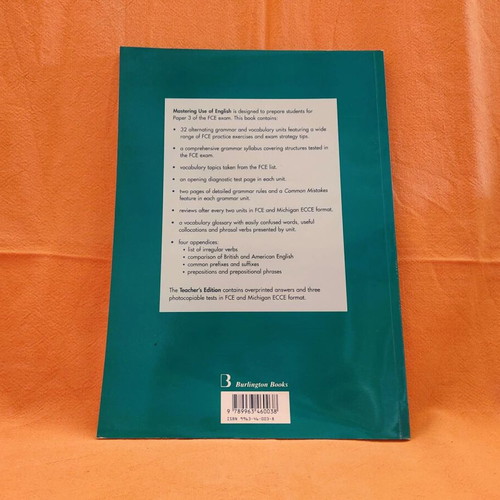 Mastering Use of English book like new for FCE and ECCE