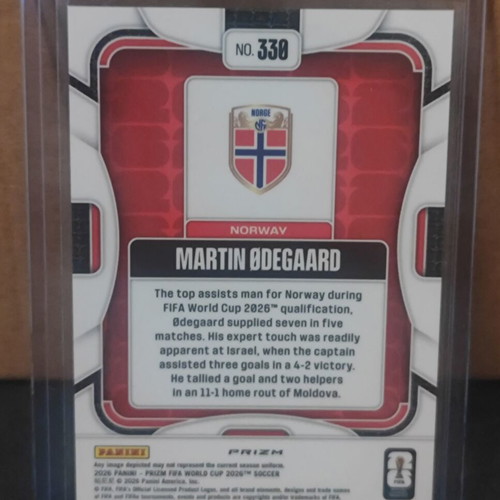 Martin Odegaard Pandora Prizm 2026 Panini Prizm World Cup card like new