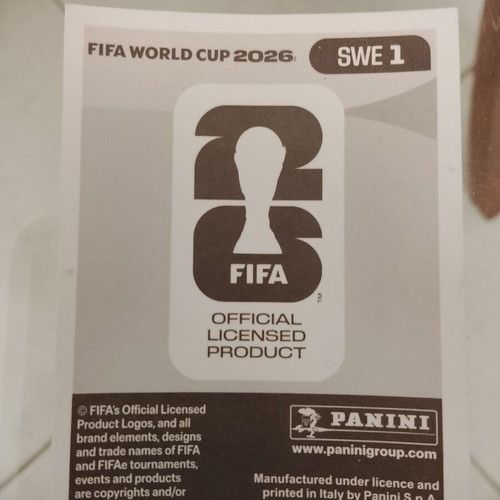 Panini Fifa World Cup 2026 Football Stickers new, foil