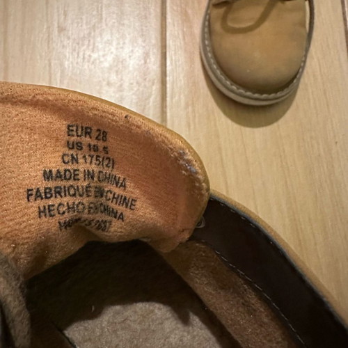 H&M kids boots used, size 28, tan color