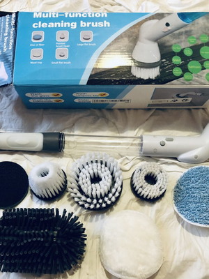 Electric Cleaning Brush with Multiple Attachments new
