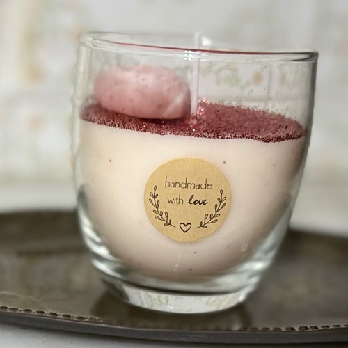 Soy Candle with Vanilla Caramel Scent