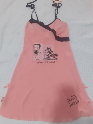 Γυναικείο νυχτικό Betty Boop καινούργιο από Mystico, μέγεθος M, μαύρο και ροζ