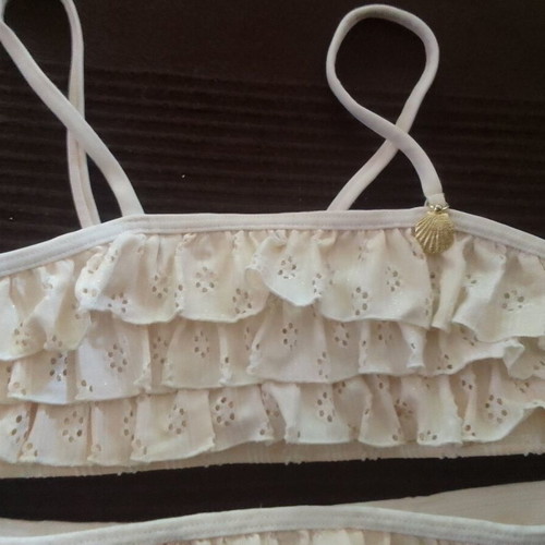 Girls' swimsuit used 110-116 cm white H&M