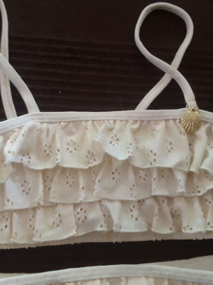 Girls' swimsuit used 110-116 cm white H&M