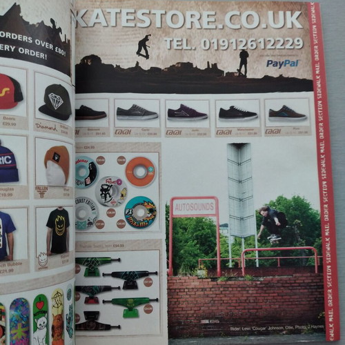 Side Walk Skateboard Magazine #190 July 2012 used, includes stickers