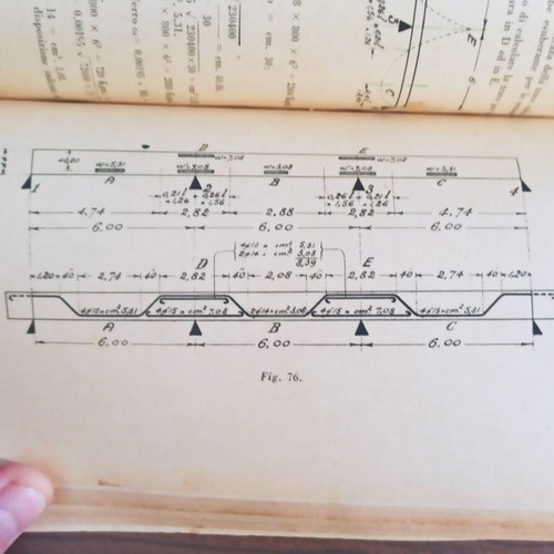 Calcolo del Cemento Armato book used, Italian