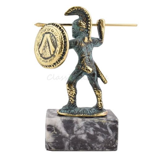 Bronze decorative statue Leonidas King of Sparta new 13 cm