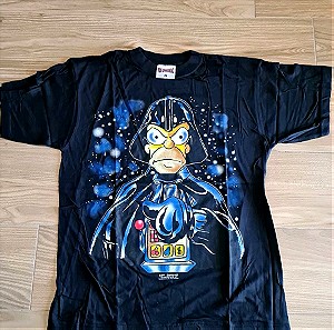 Vintage T-Shirt Homer Simpson Darth Vader 1998
