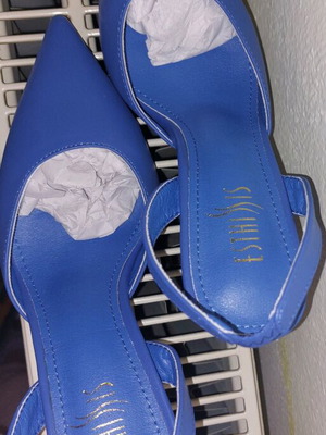 Esthissis blue pumps size 38 new with soft insole