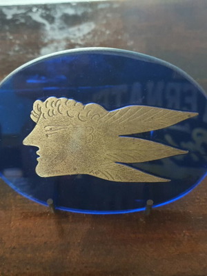 Alekos Fasianos Table Decor Used, Brass and Plexiglass