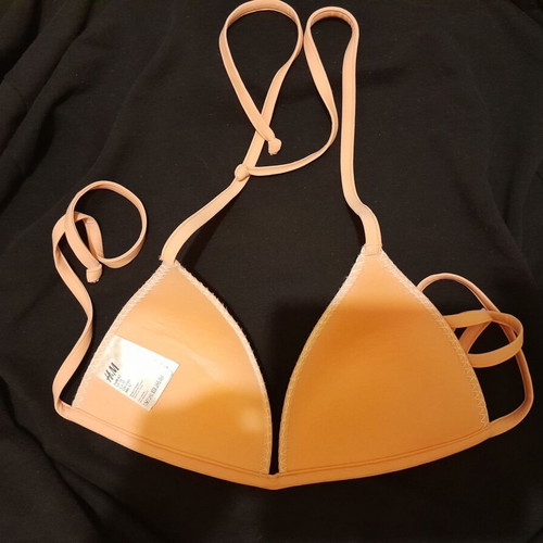 H&M bikini top size 42 like new, soft pink