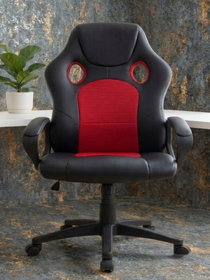 Gaming καρέκλα γραφείου σαν καινούργιο, μαύρο και κόκκινο εργονομικό
