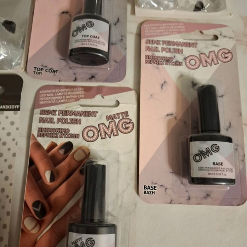 Manicure and pedicure items new in sealed packages