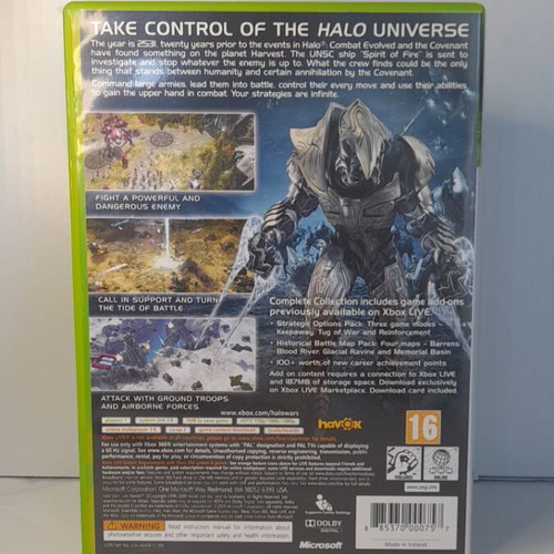 Halo Wars Xbox 360 game, English edition, complete with manual