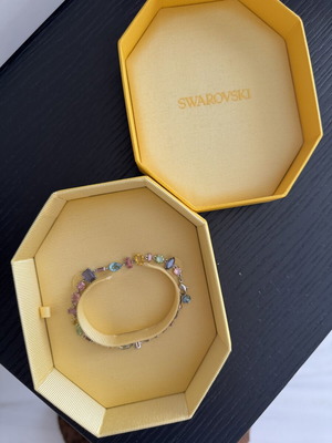 Swarovski Gema mixed-crystal bracelet like new, multicolor