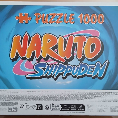 Naruto puzzle 1000 pieces used