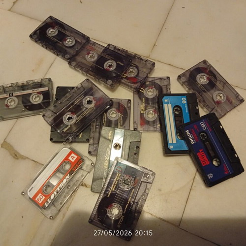 Cassette tapes used, pack of 13, TDK, Scotch, Philips