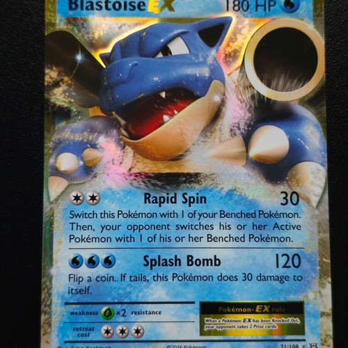 Pokemon Blastoise EX 21/108 Evolutions 2016 card new